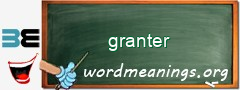 WordMeaning blackboard for granter